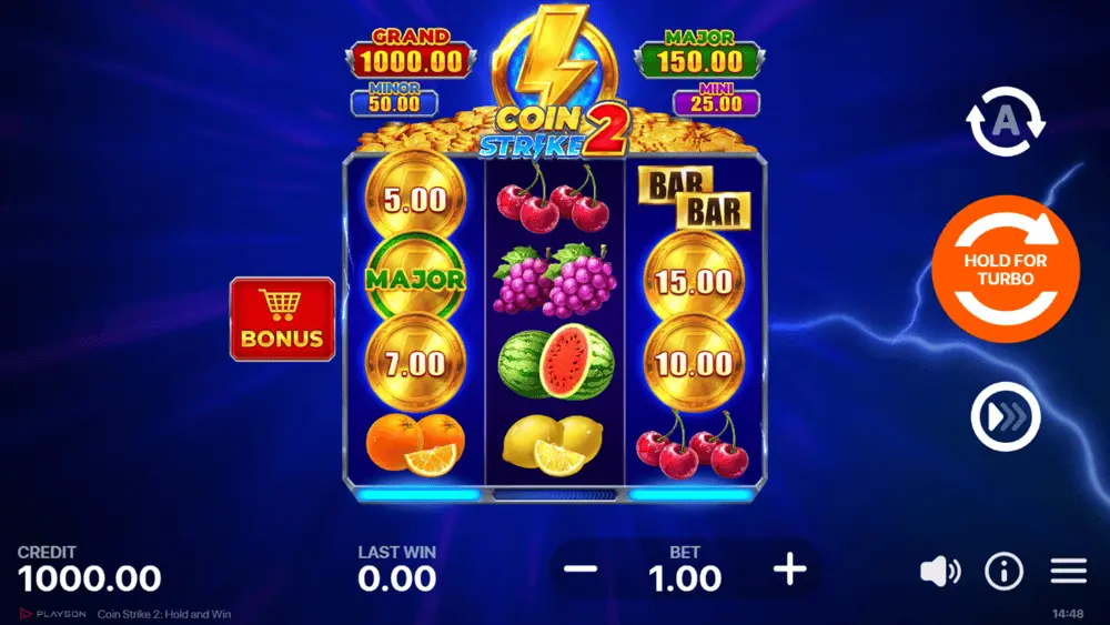 Écran de départ de Coin Strike 2, avant le premier tour