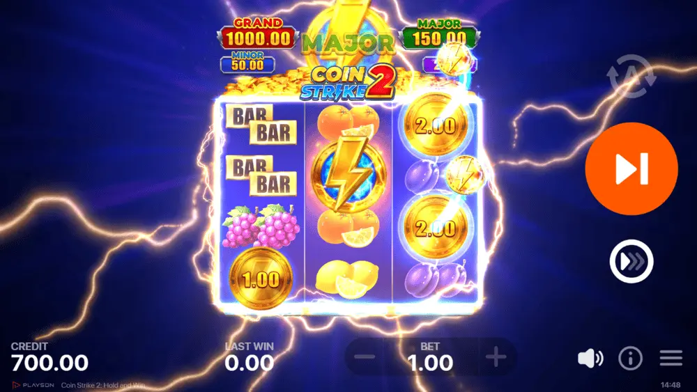 Exemple de la fonction Strike Boost affichée dans le menu du jeu