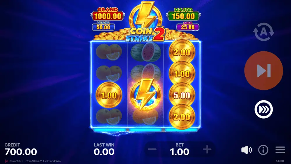 Pièce Super Strike sur la grille après le jeu bonus