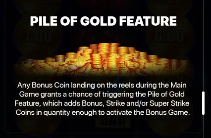 A pile of golden coins